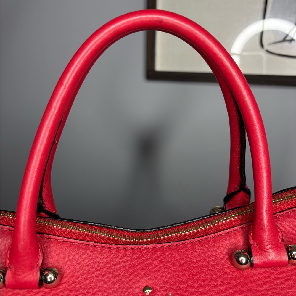Kate Spade Red Leather Handbag - Picture 4 of 13